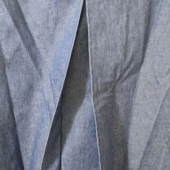 Linea by Louis Dell'Olio Navy Cotton Jacket Women's Size M Blue Gold Buttons - Picture 10 of 10